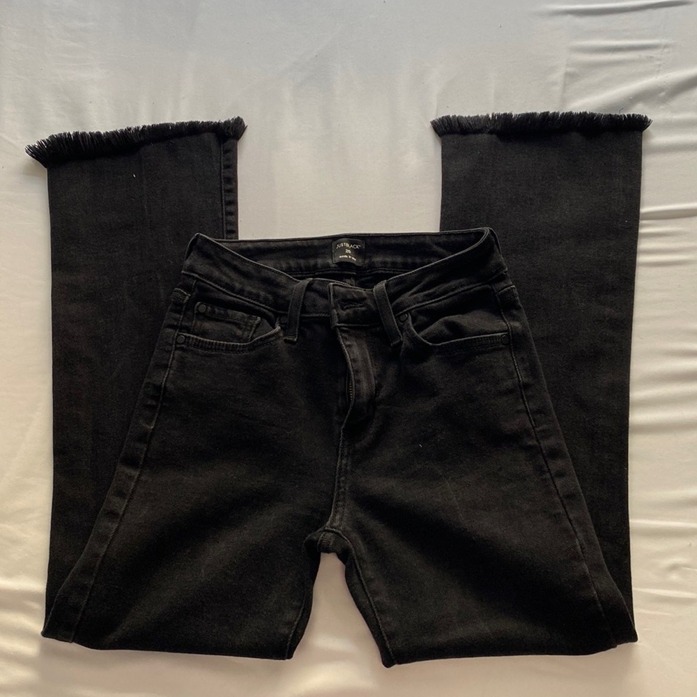 Just black flare jeans
